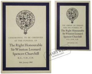 THE FUNERAL OF THE RIGHT HONOURABLE SIR WINSTON LEONARD SPENCER-CHURCHILL, K.G., O.M., C.H.  30th January 1965