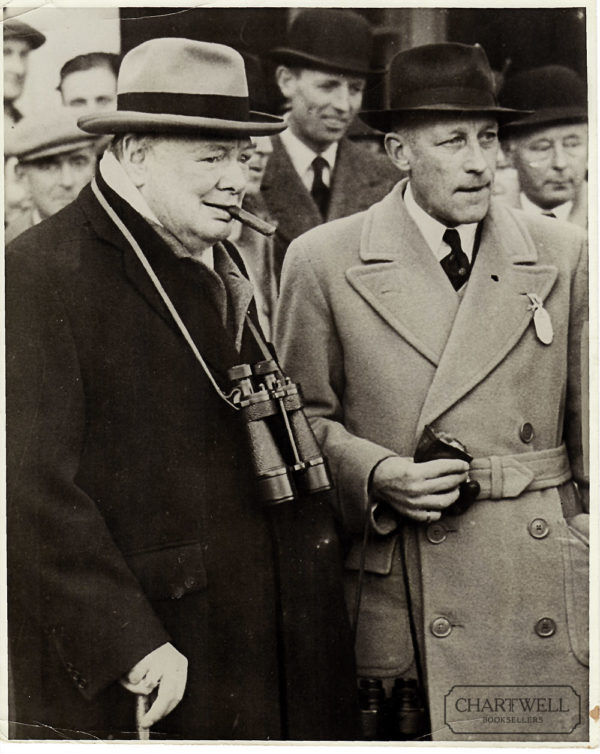 POSTWAR ORIGINAL PRESS PHOTOGRAPH OF WINSTON CHURCHILL