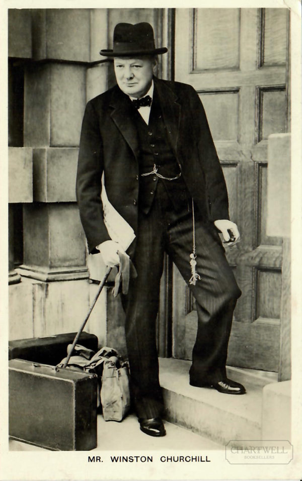WORLD WAR II VINTAGE PROMOTIONAL POSTCARD of Winston Churchill