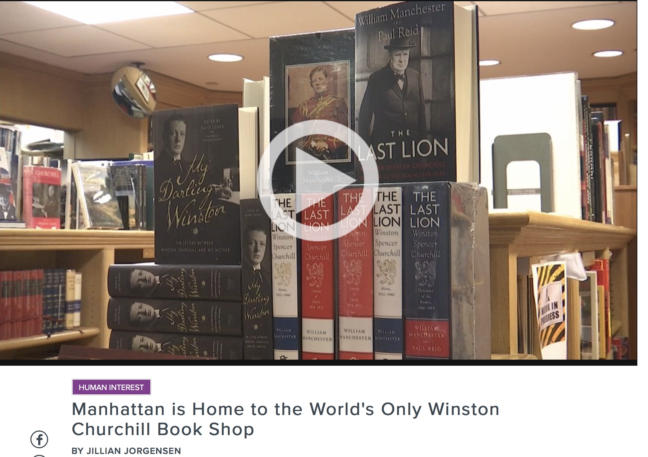 NY1 VISITS CHARTWELL BOOKSELLERS