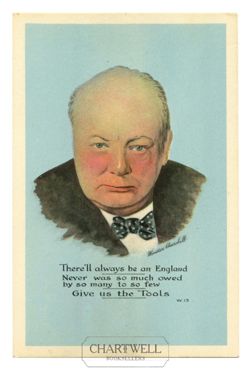 Product image: WORLD WAR II VINTAGE POSTCARD of Winston Churchill