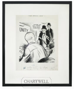 Product image: ORIGINAL POLITICAL CARTOON in Ink by Rube Goldberg