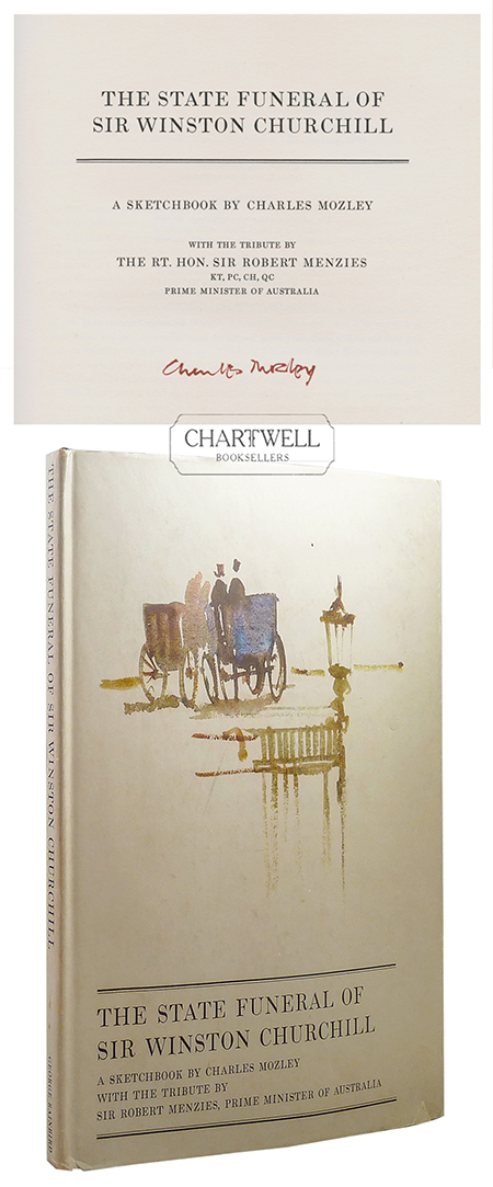 Product image: THE STATE FUNERAL OF SIR WINSTON CHURCHILL: A Sketchbook by Charles Mozley