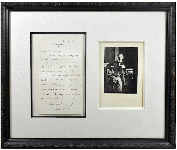 Product image: Framed Early AUTOGRAPH LETTER SIGNED to JOHN MORLEY