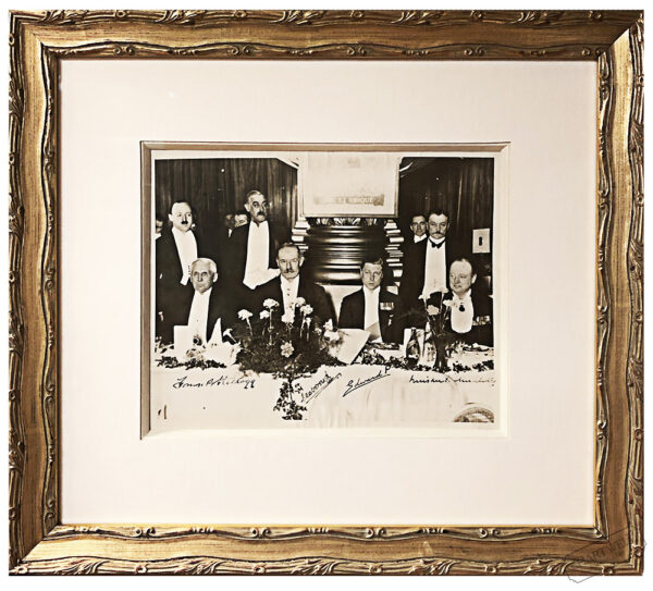 Product image: Framed PHOTOGRAPH SIGNED BY WINSTON CHURCHILL AND THE PRINCE OF WALES