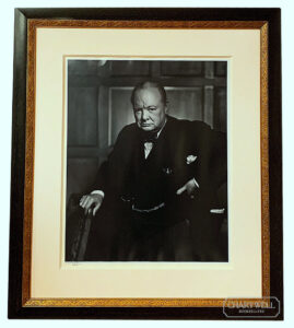 Product image: Framed KARSH  PORTRAIT PHOTOGRAPH of Winston Churchill