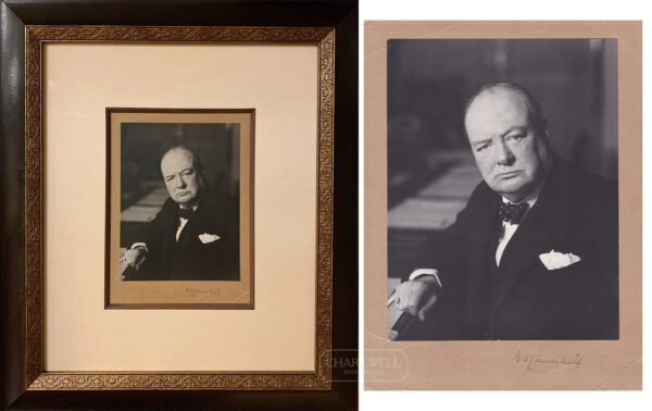 Product image: Framed SIGNED WARTIME PORTRAIT PHOTOGRAPH of Winston Churchill