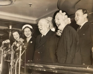 Product image: POSTWAR Original PRESS PHOTOGRAPH of Winston Churchill