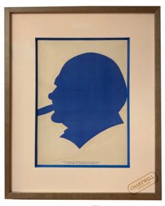 Product image: Framed 1959 GENERAL ELECTION POSTER of Winston Churchill