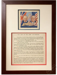 Product image: THE ATLANTIC CHARTER With FDR & WSC