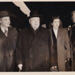 Product image: POSTWAR Original PRESS PHOTOGRAPH of Winston Churchill