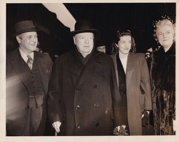 Product image: POSTWAR Original PRESS PHOTOGRAPH of Winston Churchill