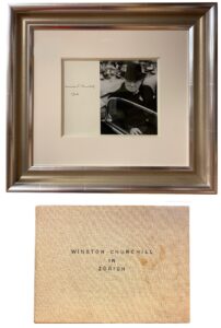 Product image: Framed SIGNED PHOTOGRAPH of WINSTON CHURCHILL