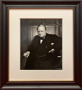 Product image: Framed KARSH  PORTRAIT PHOTOGRAPH of Winston Churchill