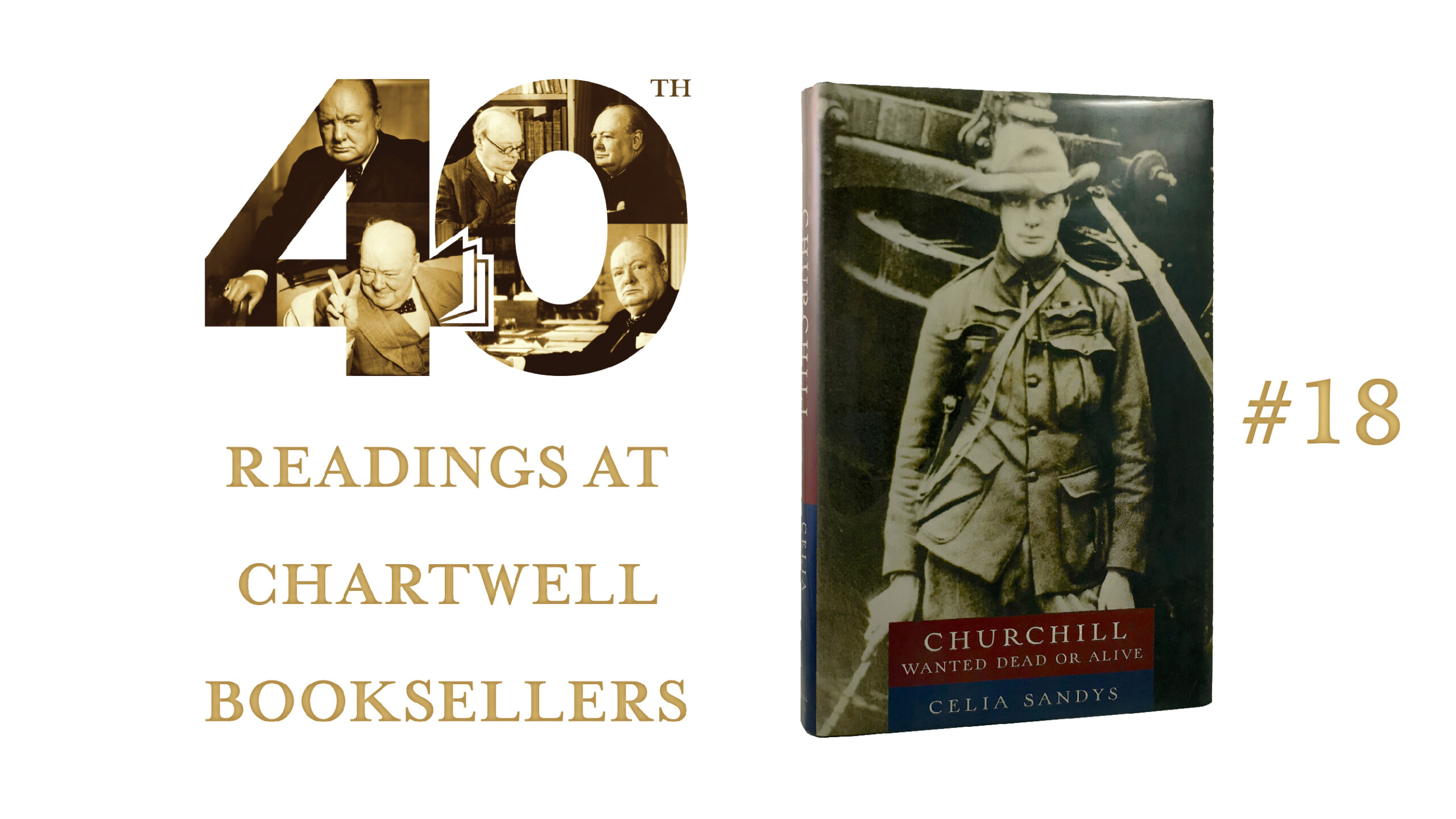 WATCH CELIA SANDYS READ “CHURCHILL WANTED DEAD OR ALIVE”