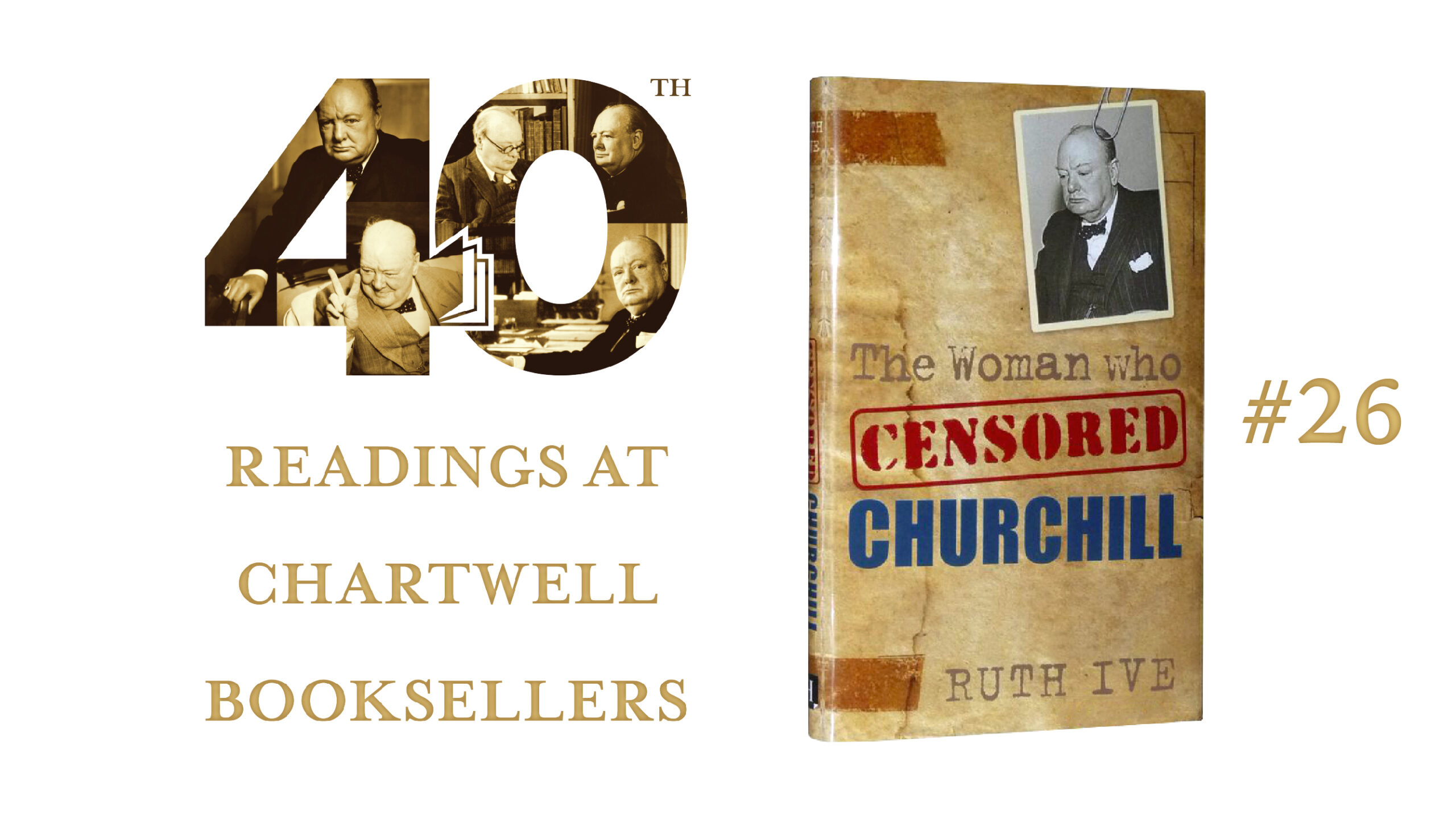 WATCH MARY TESTA READ “THE WOMAN WHO CENSORED CHURCHILL” BY RUTH IVE