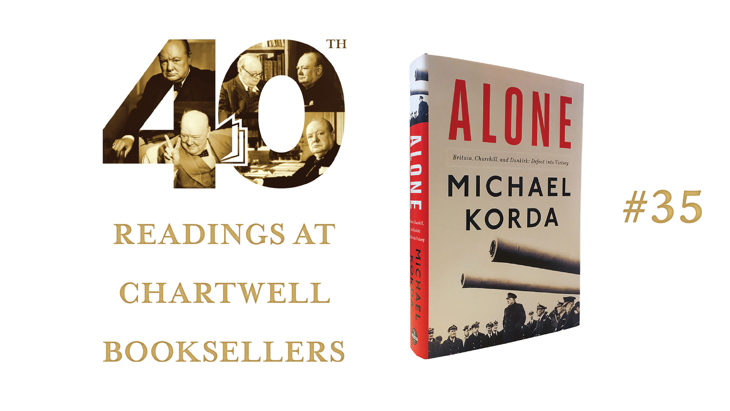 WATCH AUTHOR MICHAEL KORDA READ “ALONE: Britain, Churchill, and Dunkirk – Defeat Into Victory”