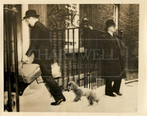 Product image: POST-WAR ORIGINAL PRESS PHOTOGRAPH RELATING TO WINSTON CHURCHILL