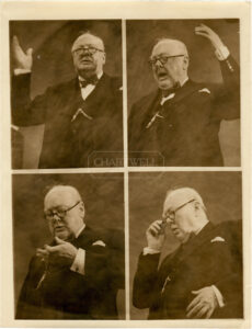 Product image: POST-WAR ORIGINAL PRESS PHOTOGRAPH OF WINSTON CHURCHILL